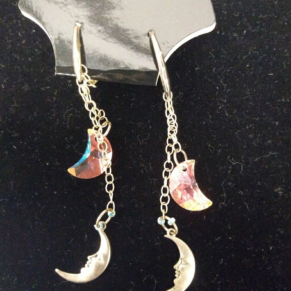 *Handmade* Crescent Moon Earrings